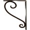 Ekena Millwork Edwards Wrought Iron Bracket, (Triple center brace), Antiqued Bronze 2"W x 7 1/2"D x 10"H BKTM02X07X10TEDABZ - alternate 8